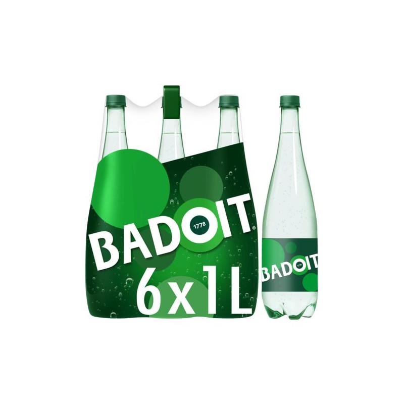 BADOIT Eau gazeuze Verte - 6x1L BADOIT Eau gazeuze Verte - 6x1L