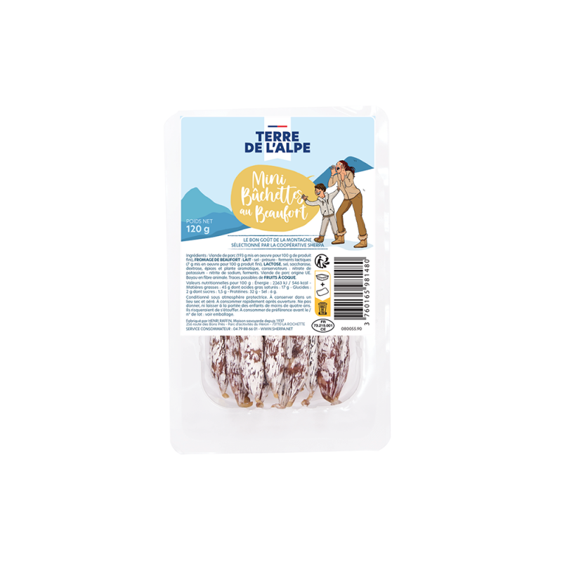 TERRE DE L'ALPE Mini Bûchettes au Beaufort - 120g